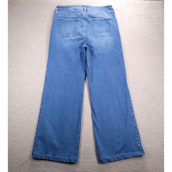 NYDJ Jeans Size 14 Teresa Wide Leg Higher Rise Trouser *HEMMED 31" Inseam - Picture 2 of 15